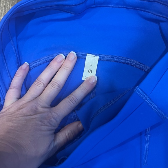 Lululemon Leggings swift speed high rise tight bright cerulean blue size 6 28” - Picture 2 of 3